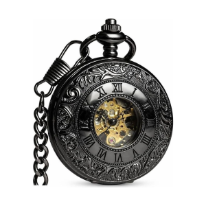 Doppelte Jäger-Taschenuhr mit mechanischem Handaufzug