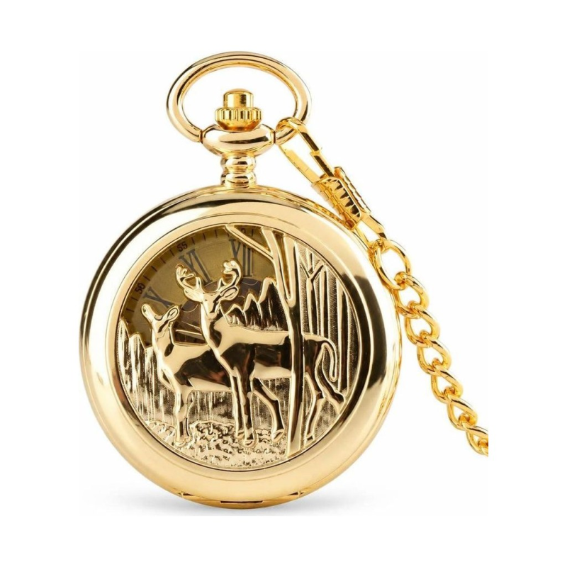 Mechanische Jägertaschenuhr mit Handaufzug