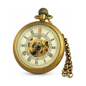 Mechanische Steampunk-Taschenuhr aus Kupfer