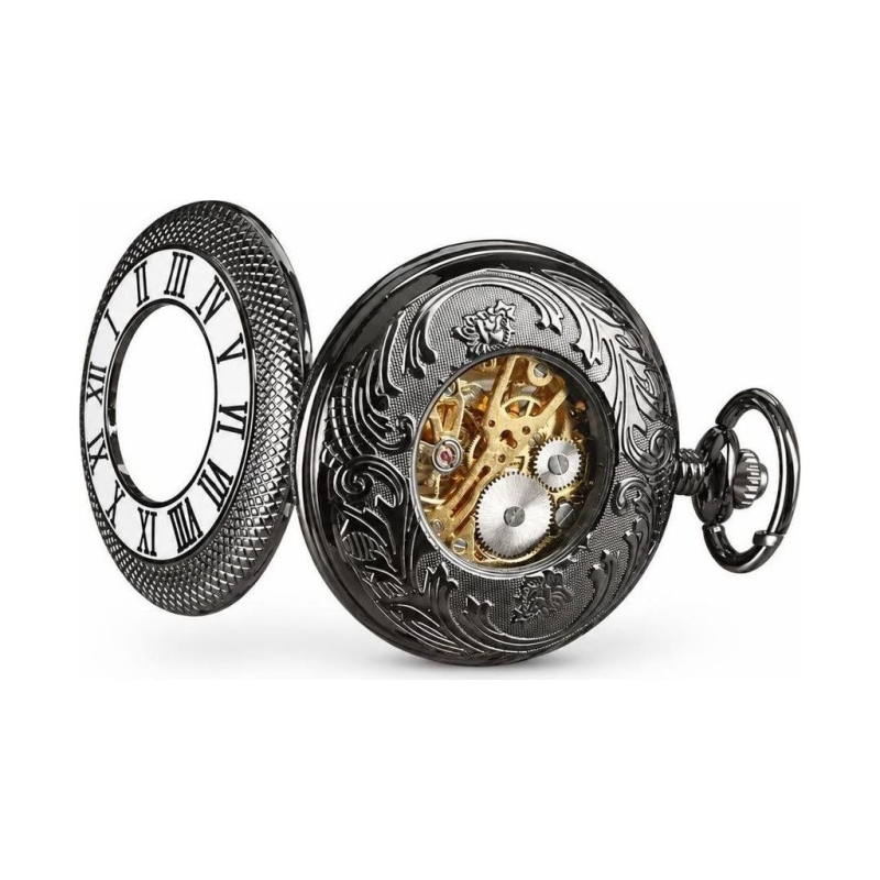 Mechanische Taschenuhr mit römischen Zahlen