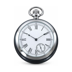 Mechanische Taschenuhr VIGOROSO aus weißer Jade