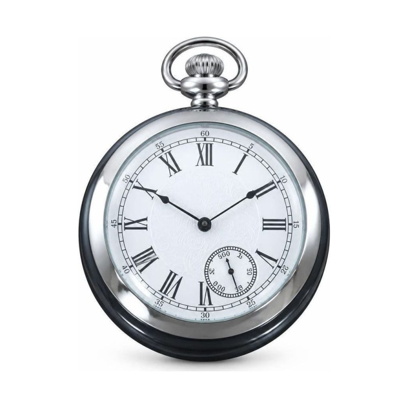 Mechanische Taschenuhr VIGOROSO aus weißer Jade