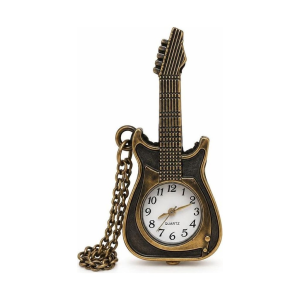Quarz-Taschenuhr im E-Gitarren-Design