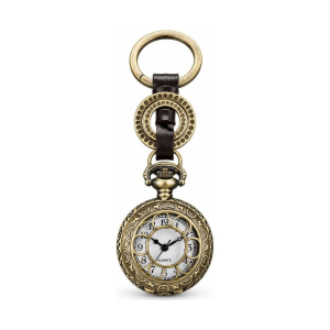 Quarz-Taschenuhr mit Schlüsselanhänger im Vintage-Stil