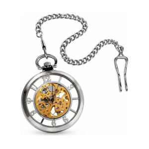 Steampunk-Taschenuhr mit Handaufzug und Kette