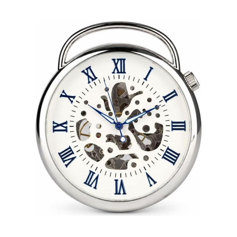 Vintage-Taschenuhr mit Handaufzug und Skelettzifferblatt